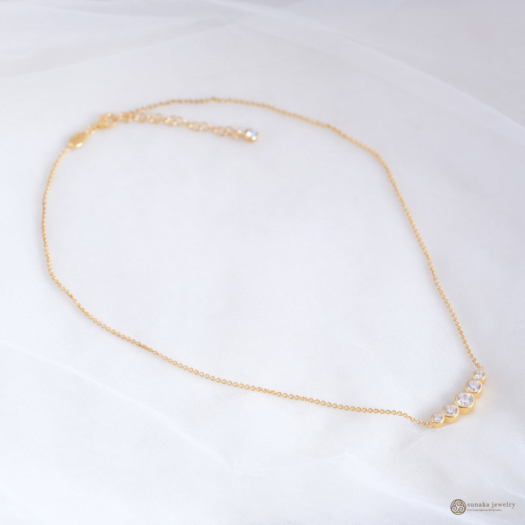 Kalung Perak 925 Koleksi Allure permata White Zircon