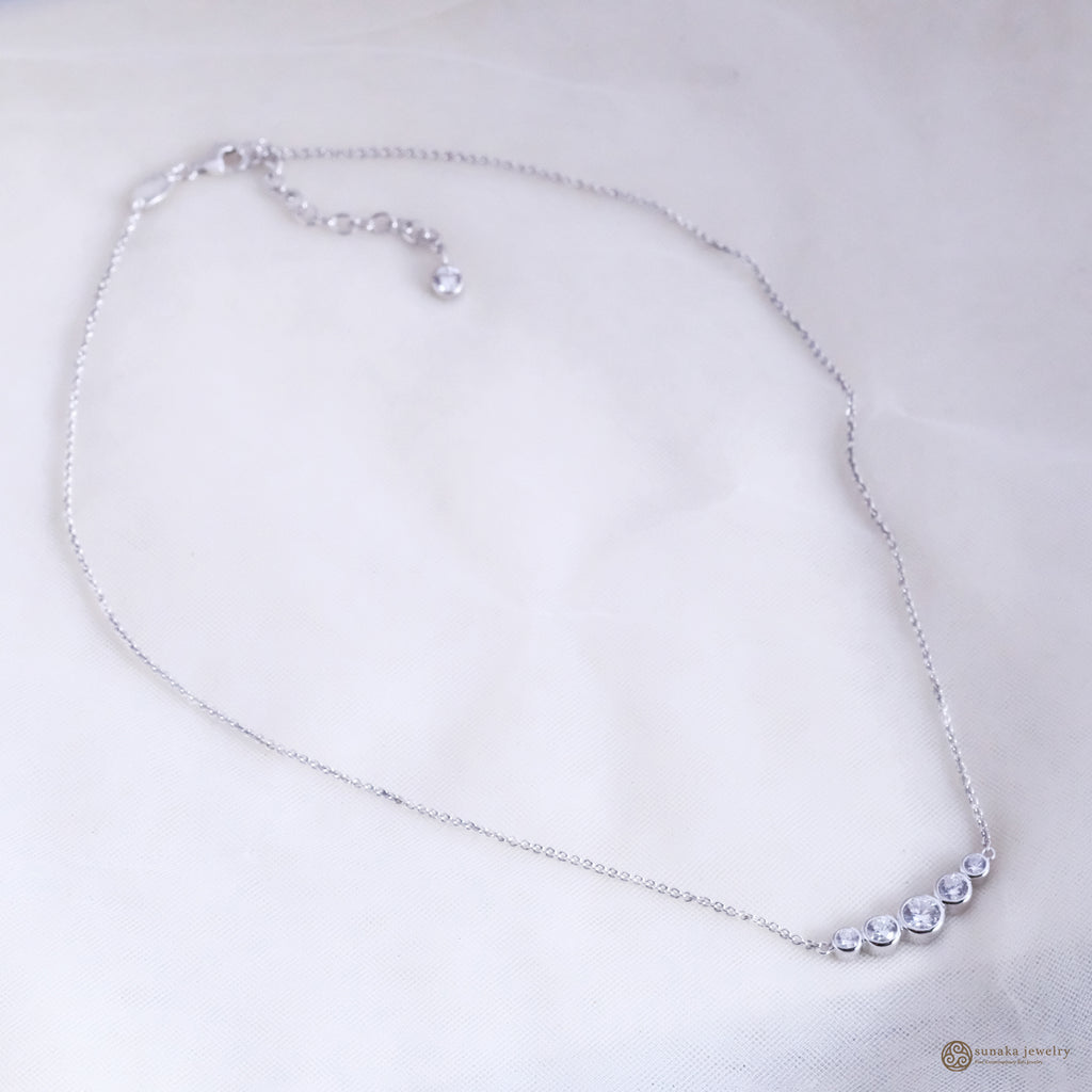 Kalung Perak 925 Koleksi Allure permata White Zircon