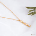 Kalung Perak 925 Koleksi Bar Permata Bold Squares