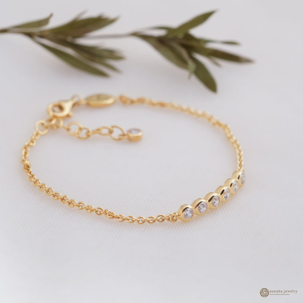 Petite Circle Sterling Silver 925 Bracelet