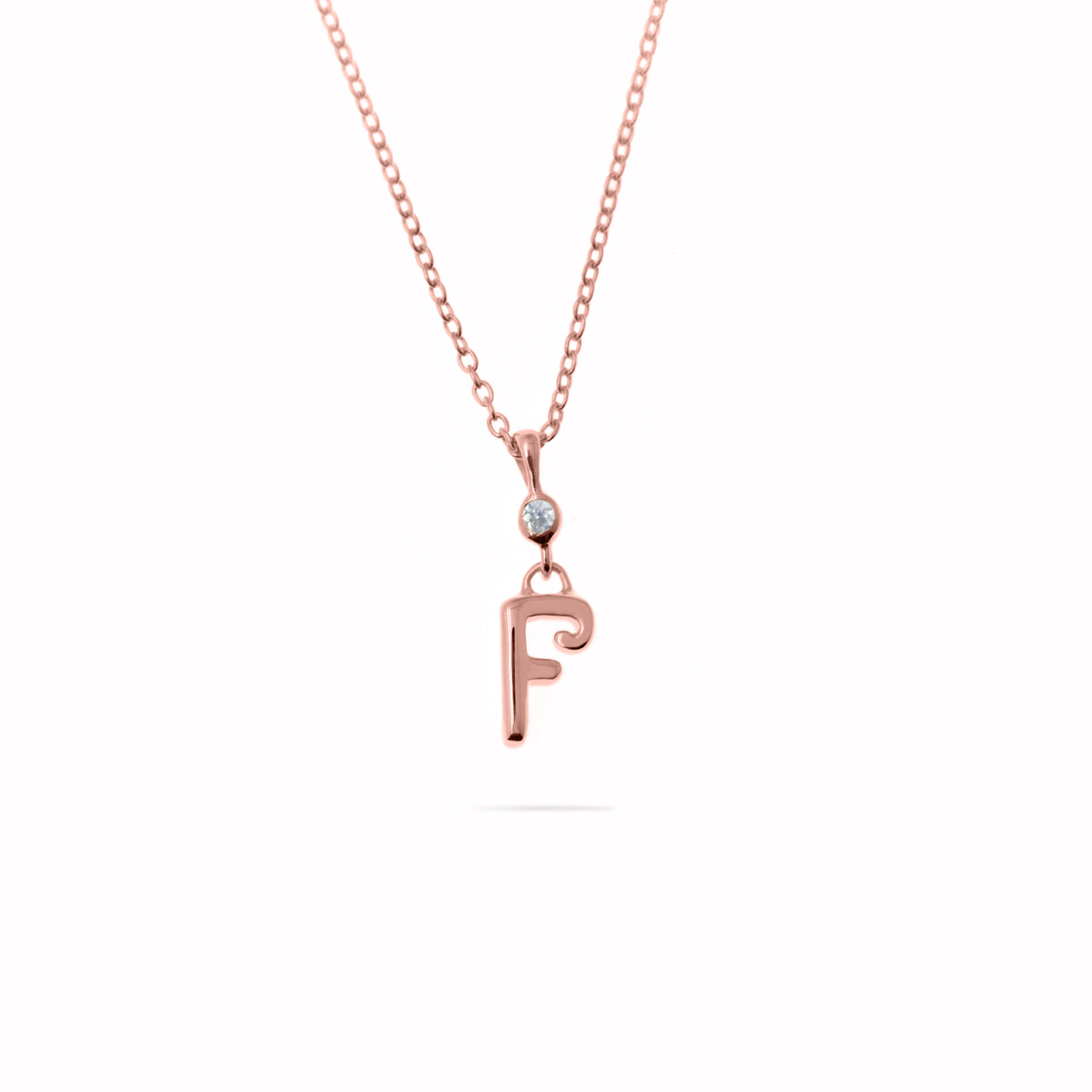 Rose Gold Plated Alphabet Pendant