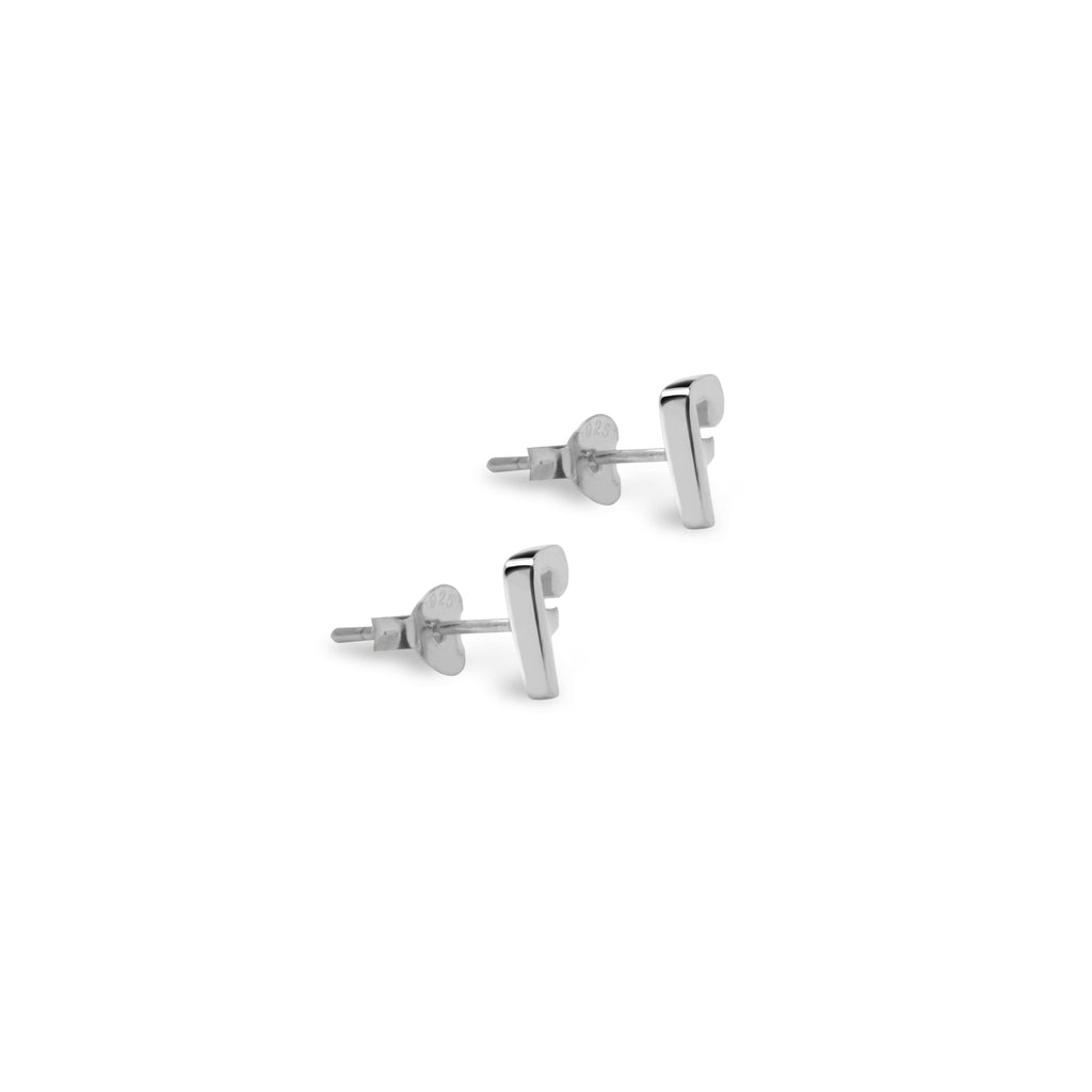 Anting Stud Perak 925 Koleksi Alphabet