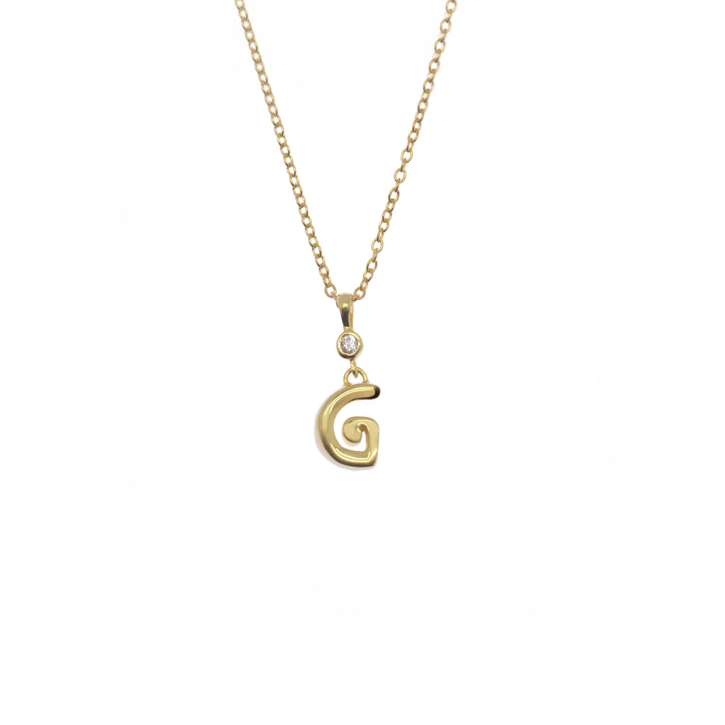 Pendant Alphabet Gold Plated