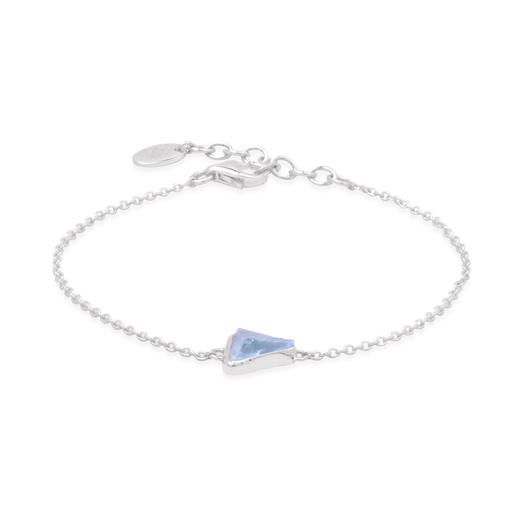 925 Silver Bracelet with Pristine Collection Rawstone