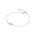 925 Silver Bracelet with Pristine Collection Rawstone