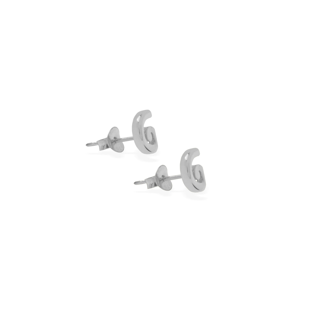 Anting Stud Perak 925 Koleksi Alphabet