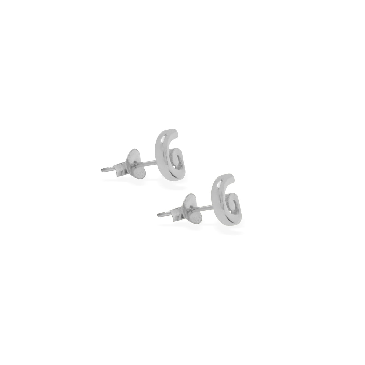 Anting Stud Perak 925 Koleksi Alphabet