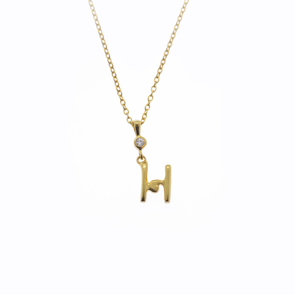 Pendant Alphabet Gold Plated