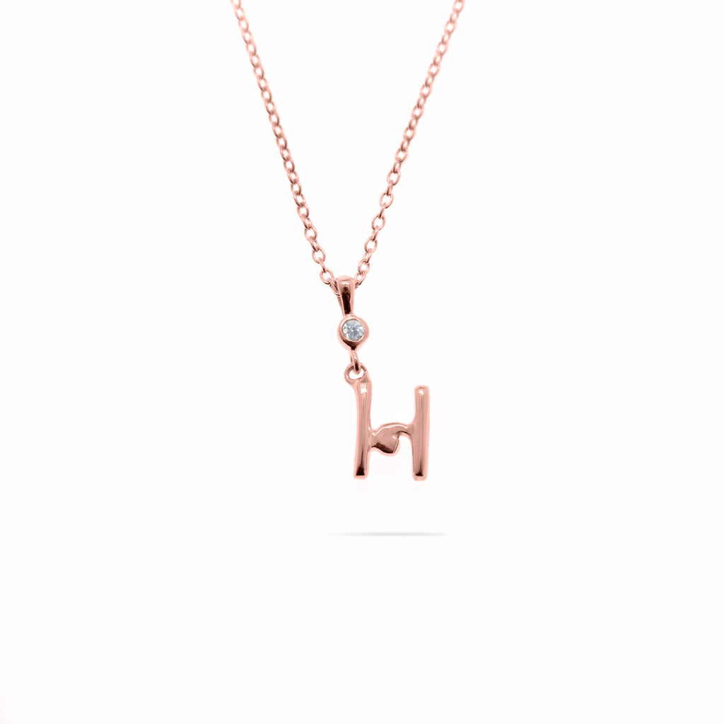Pendant Alphabet Rose Gold Plated