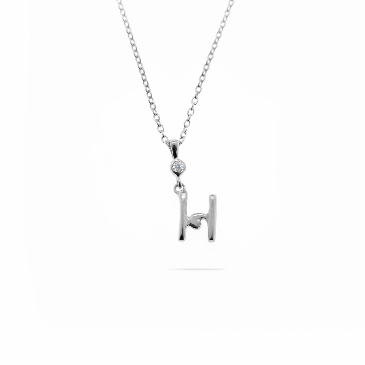 Silver Alphabet Pendant