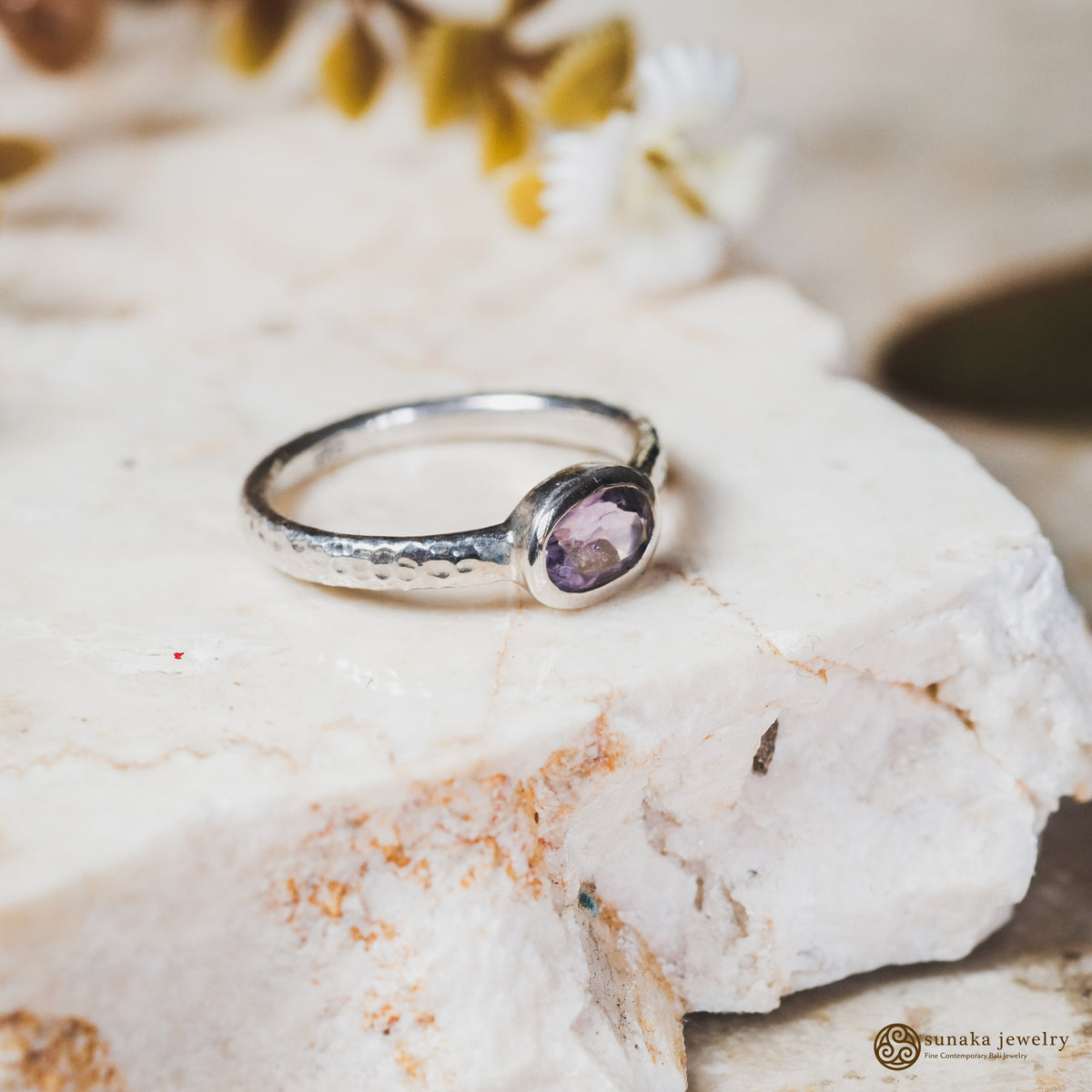 Cincin Perak 925 Koleksi  Hammer Permata