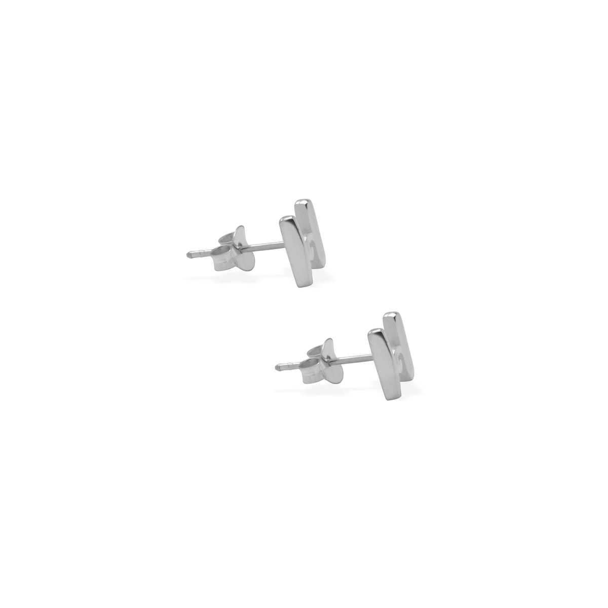Anting Stud Perak 925 Koleksi Alphabet