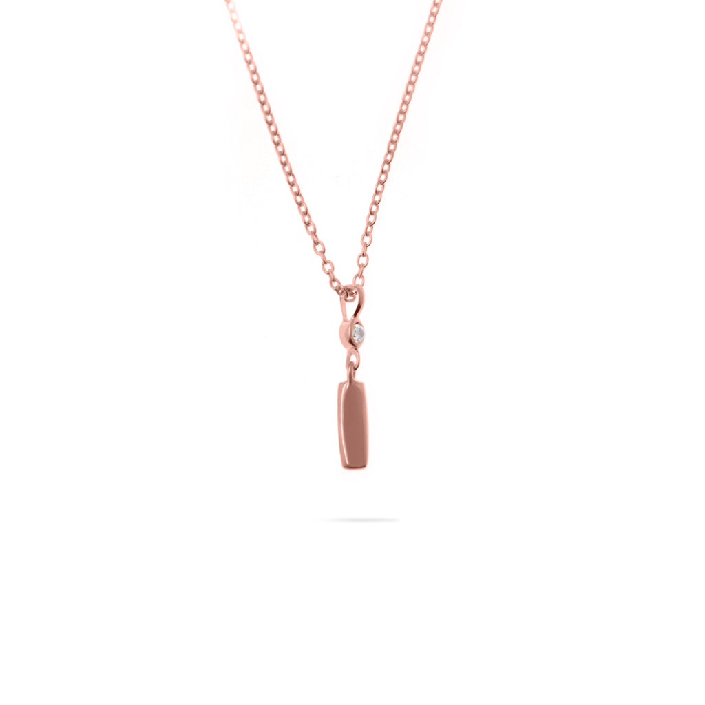 Pendant Alphabet Rose Gold Plated