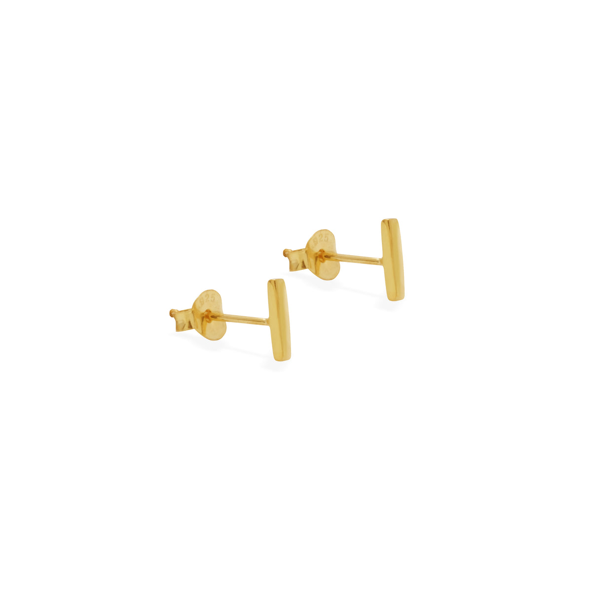 Anting Perak 925 Koleksi Alphabet Gold Plated