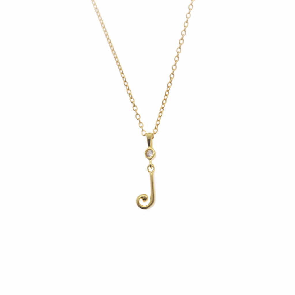 Pendant Alphabet Gold Plated