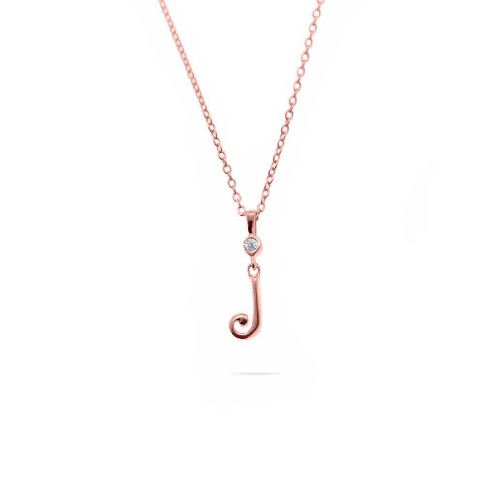 Pendant Alphabet Rose Gold Plated