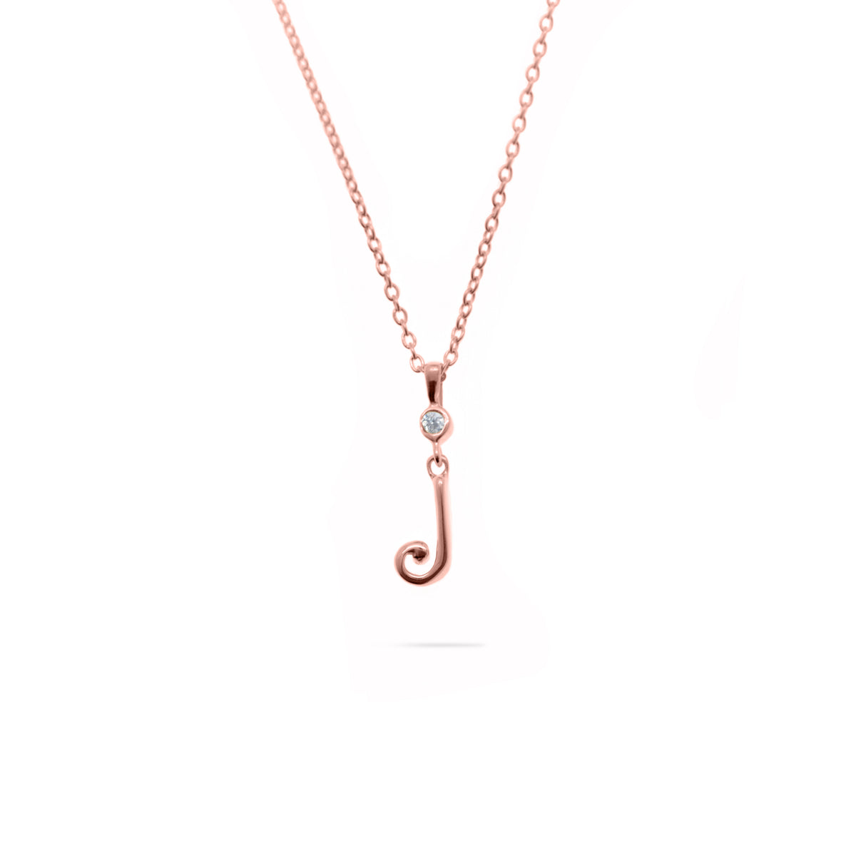 Rose Gold Plated Alphabet Pendant