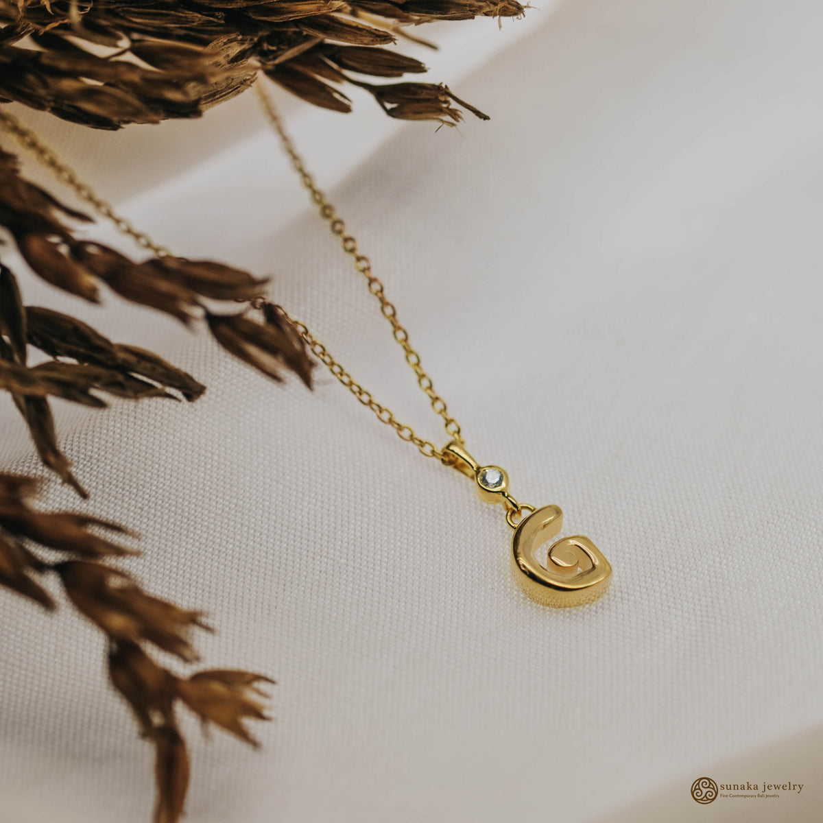 Gold Plated Alphabet Pendant