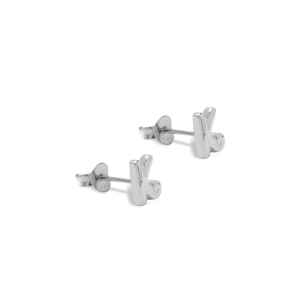 Anting Stud Perak 925 Koleksi Alphabet