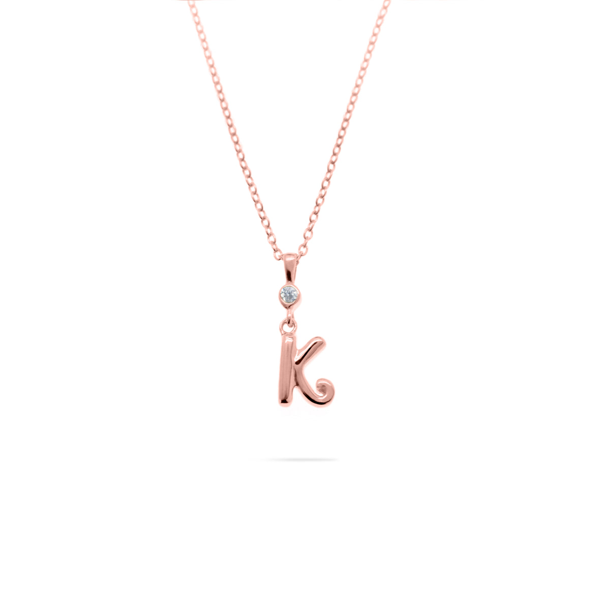 Rose Gold Plated Alphabet Pendant