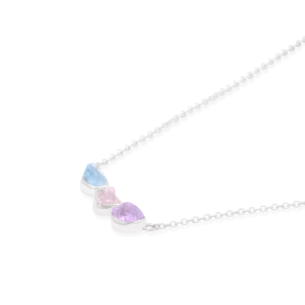 Kalung Silver 925 dengan Rawstone Koleksi Pristine