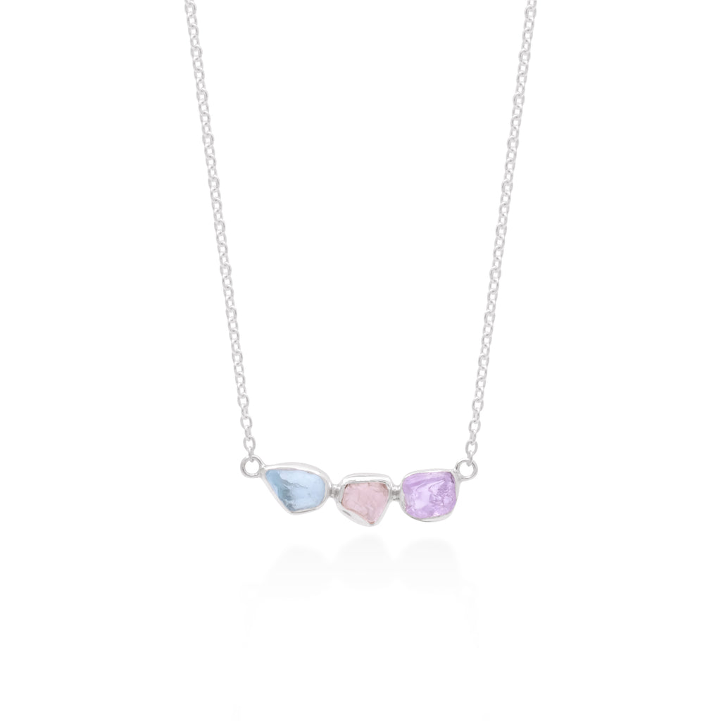 Kalung Silver 925 dengan Rawstone Koleksi Pristine