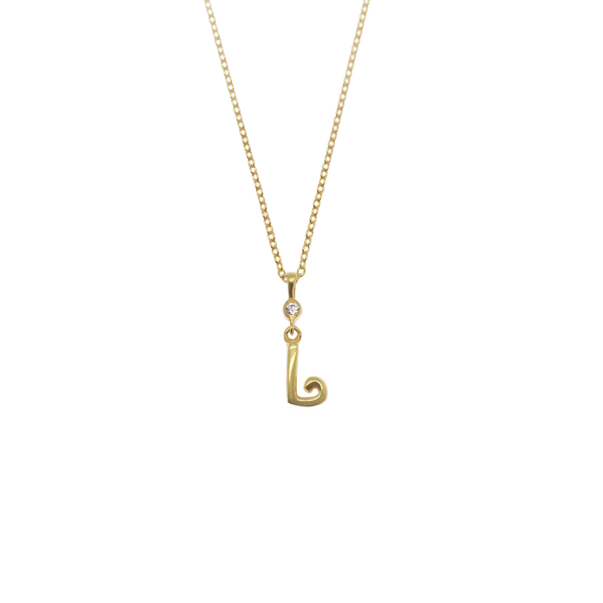 Pendant Alphabet Gold Plated