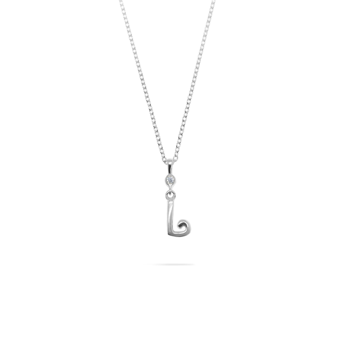 Silver Alphabet Pendant