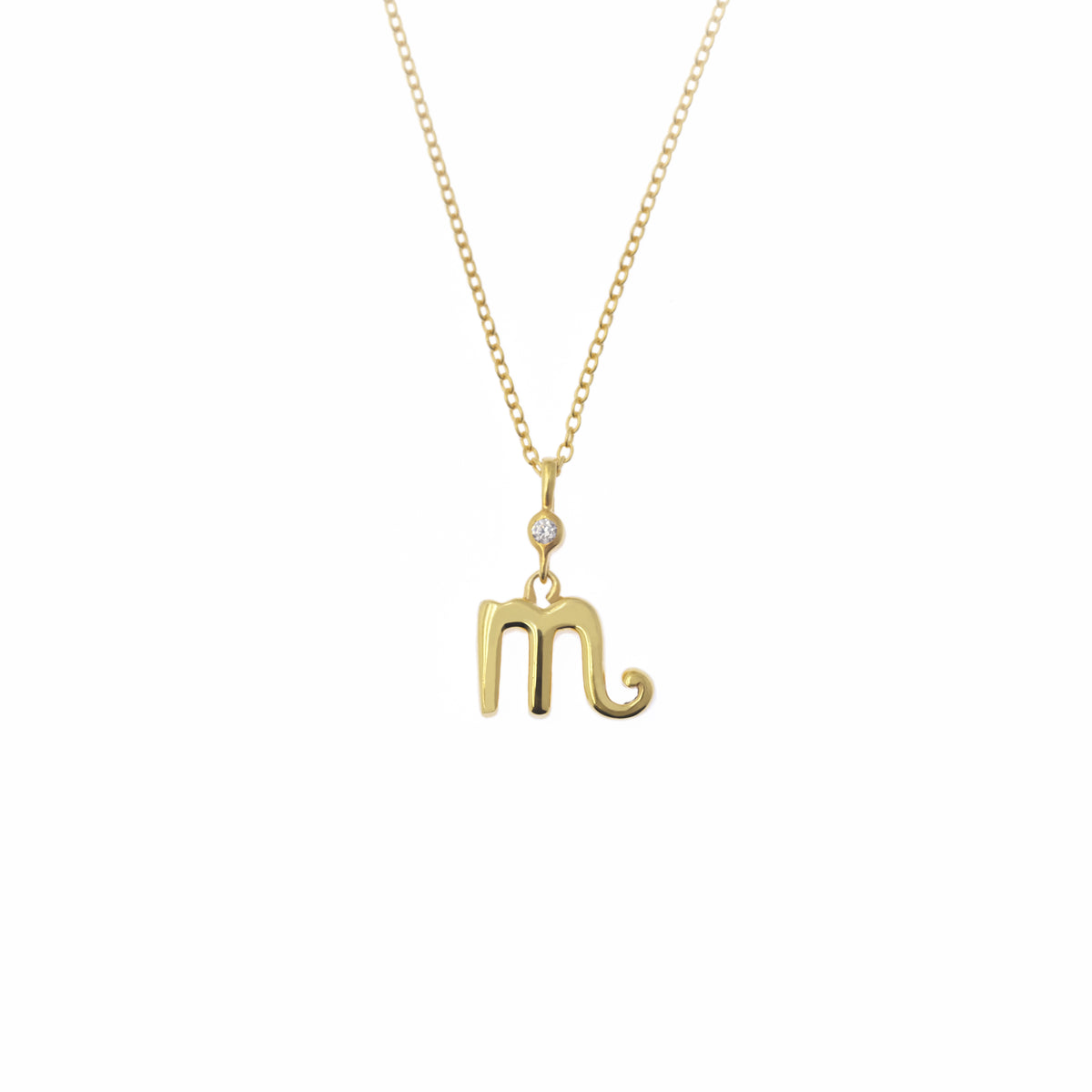 Pendant Alphabet Gold Plated