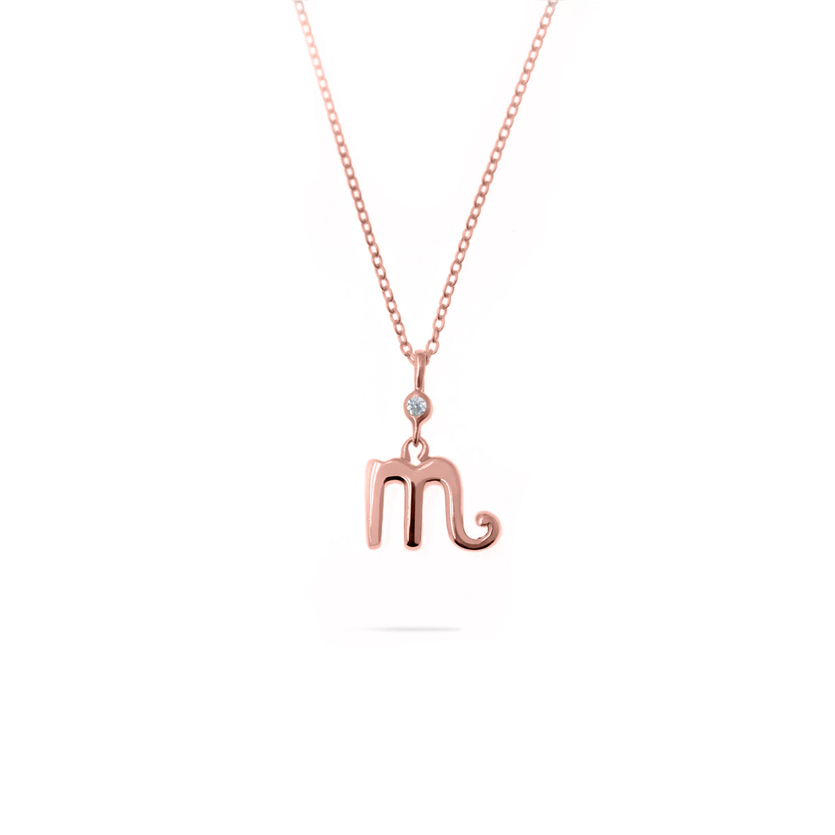 Rose Gold Plated Alphabet Pendant