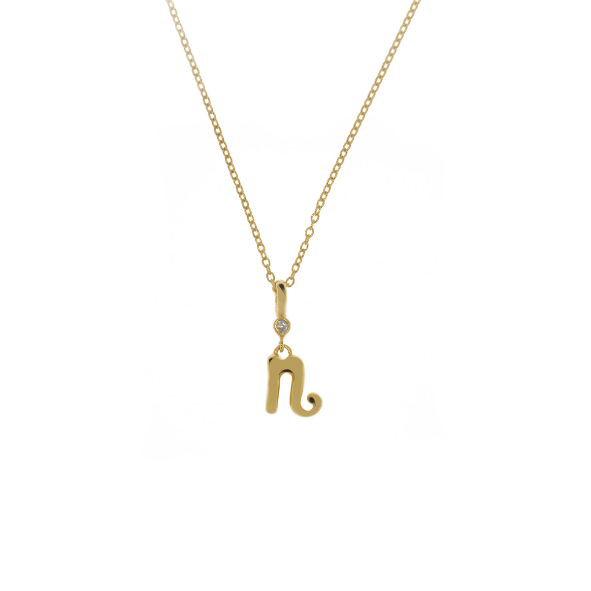Pendant Alphabet Gold Plated