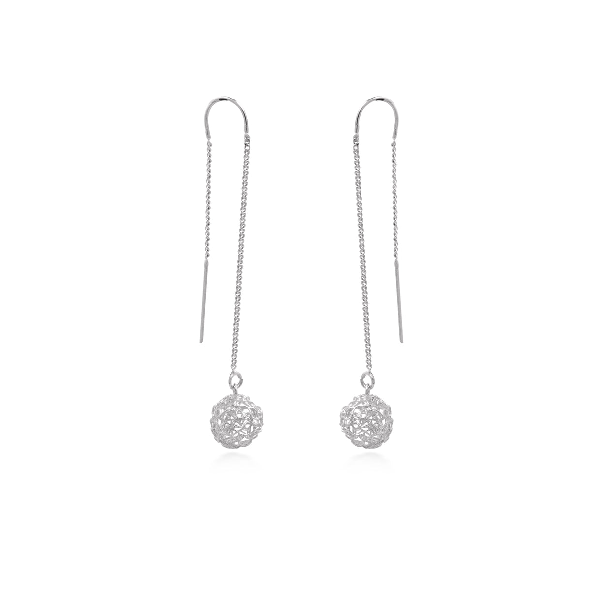 Anting Dangle Ball Perak 925 Koleksi Sebun