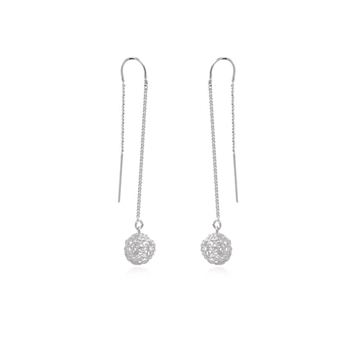 Anting Dangle Ball Perak 925 Koleksi Sebun