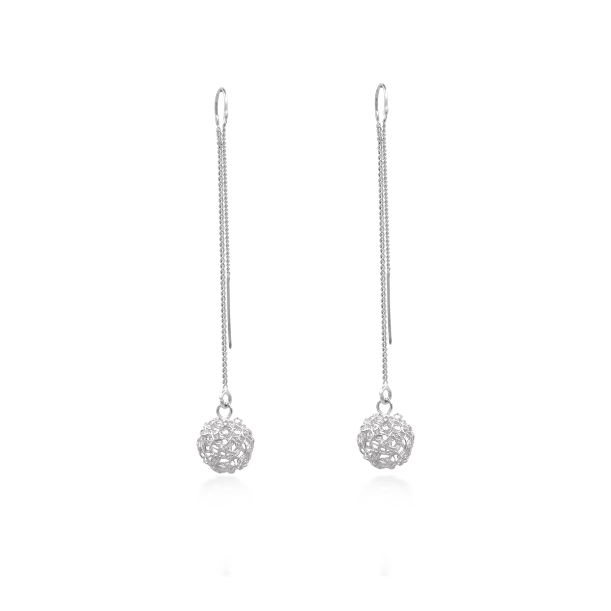 Anting Dangle Ball Perak 925 Koleksi Sebun