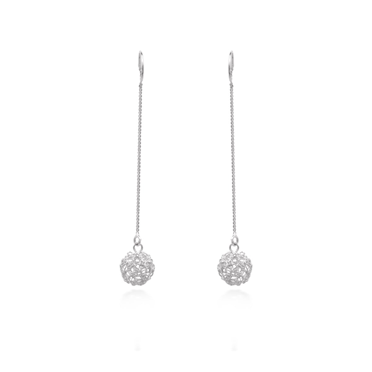 Anting Dangle Ball Perak 925 Koleksi Sebun
