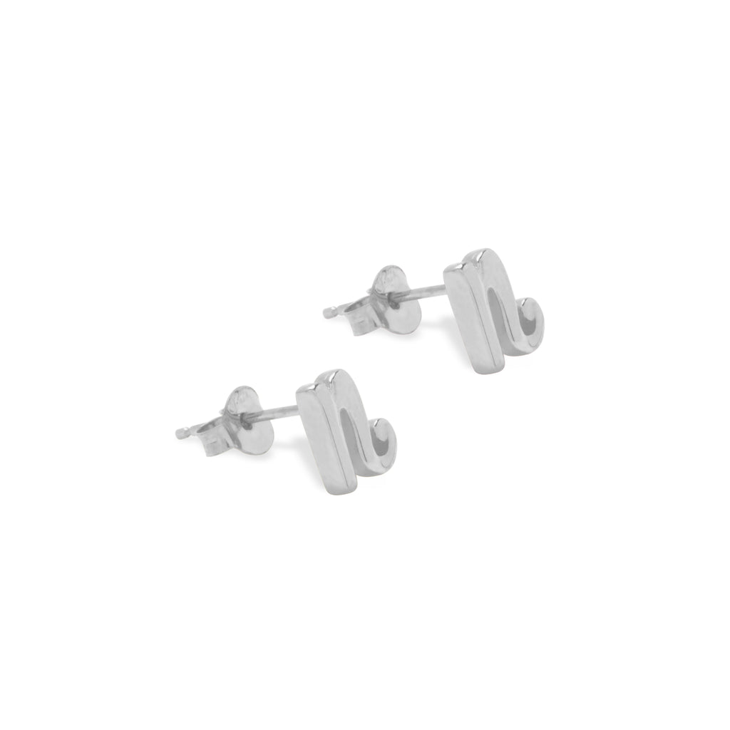 Anting Stud Perak 925 Koleksi Alphabet