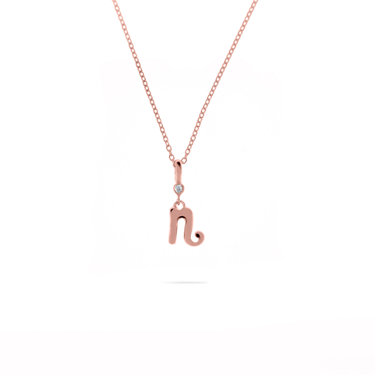 Rose Gold Plated Alphabet Pendant