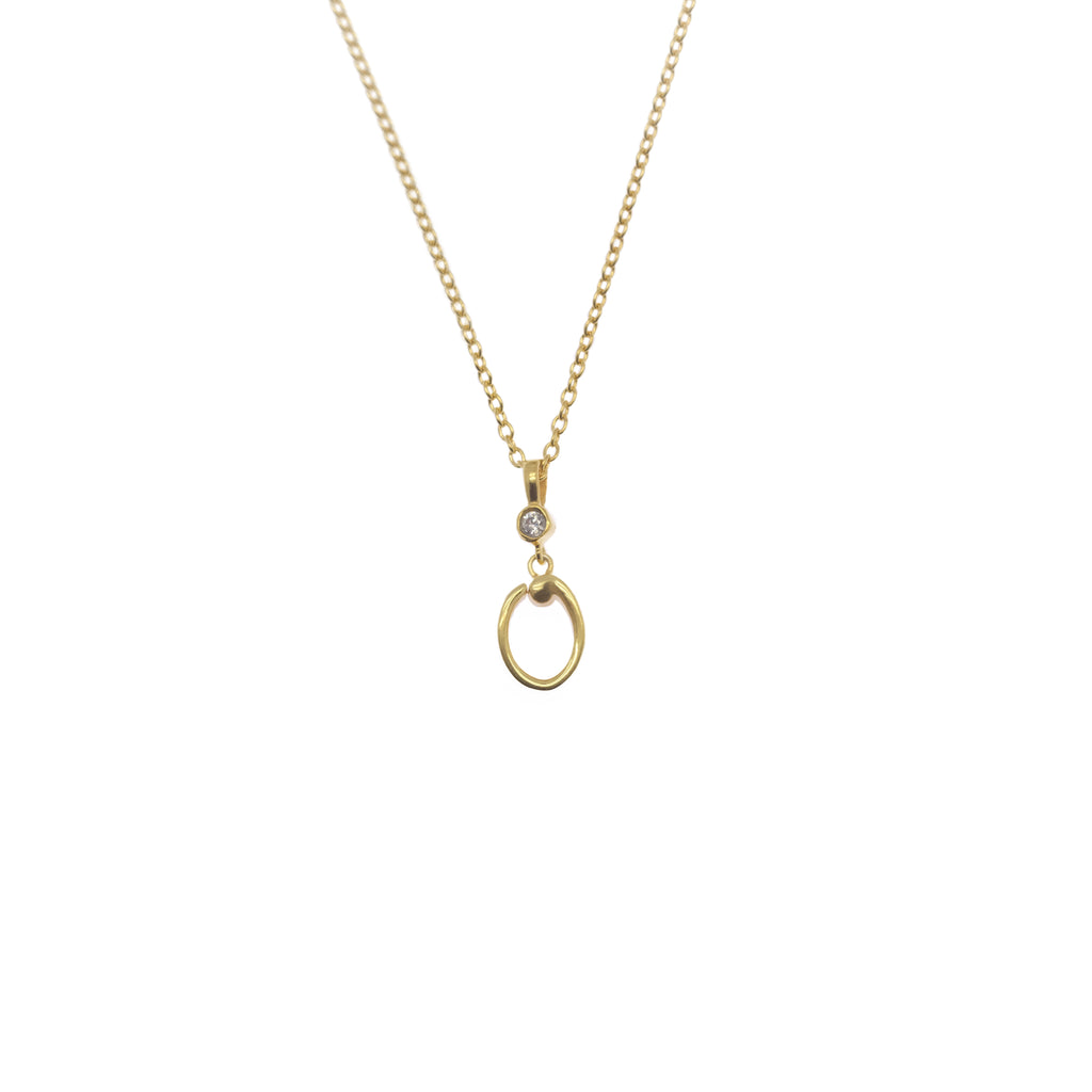 Pendant Alphabet Gold Plated
