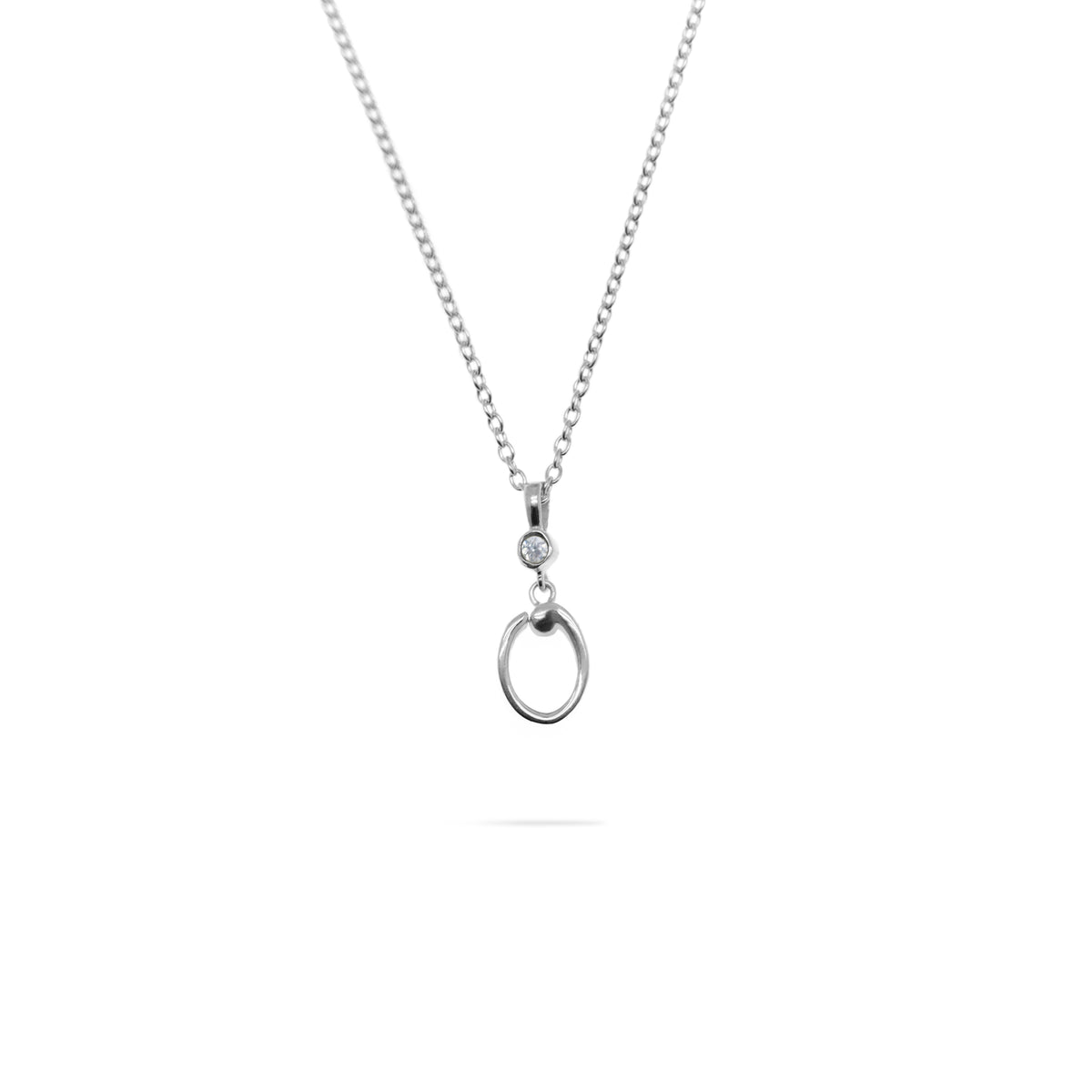 Silver Alphabet Pendant