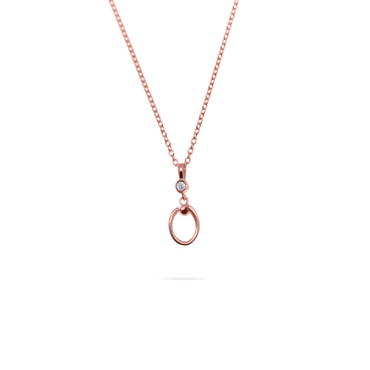 Rose Gold Plated Alphabet Pendant