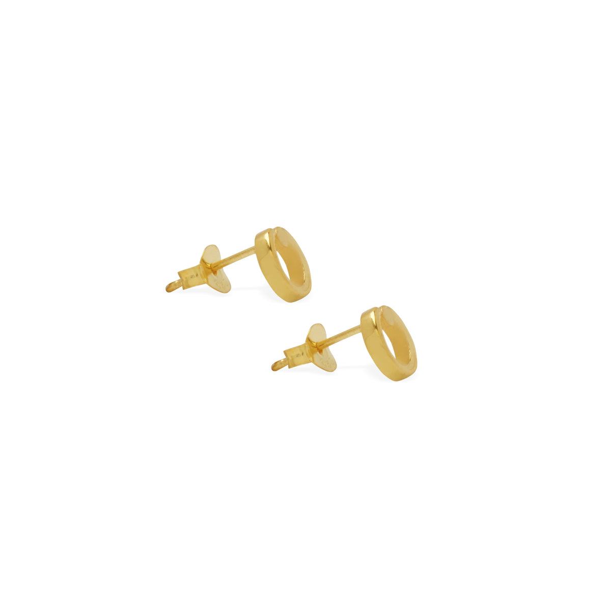 Anting Perak 925 Koleksi Alphabet Gold Plated
