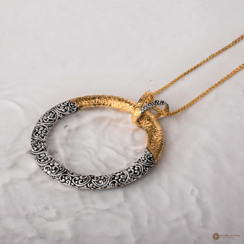 Liontin Bulat Besar Perak 925 Koleksi Ayung Sterling Silver