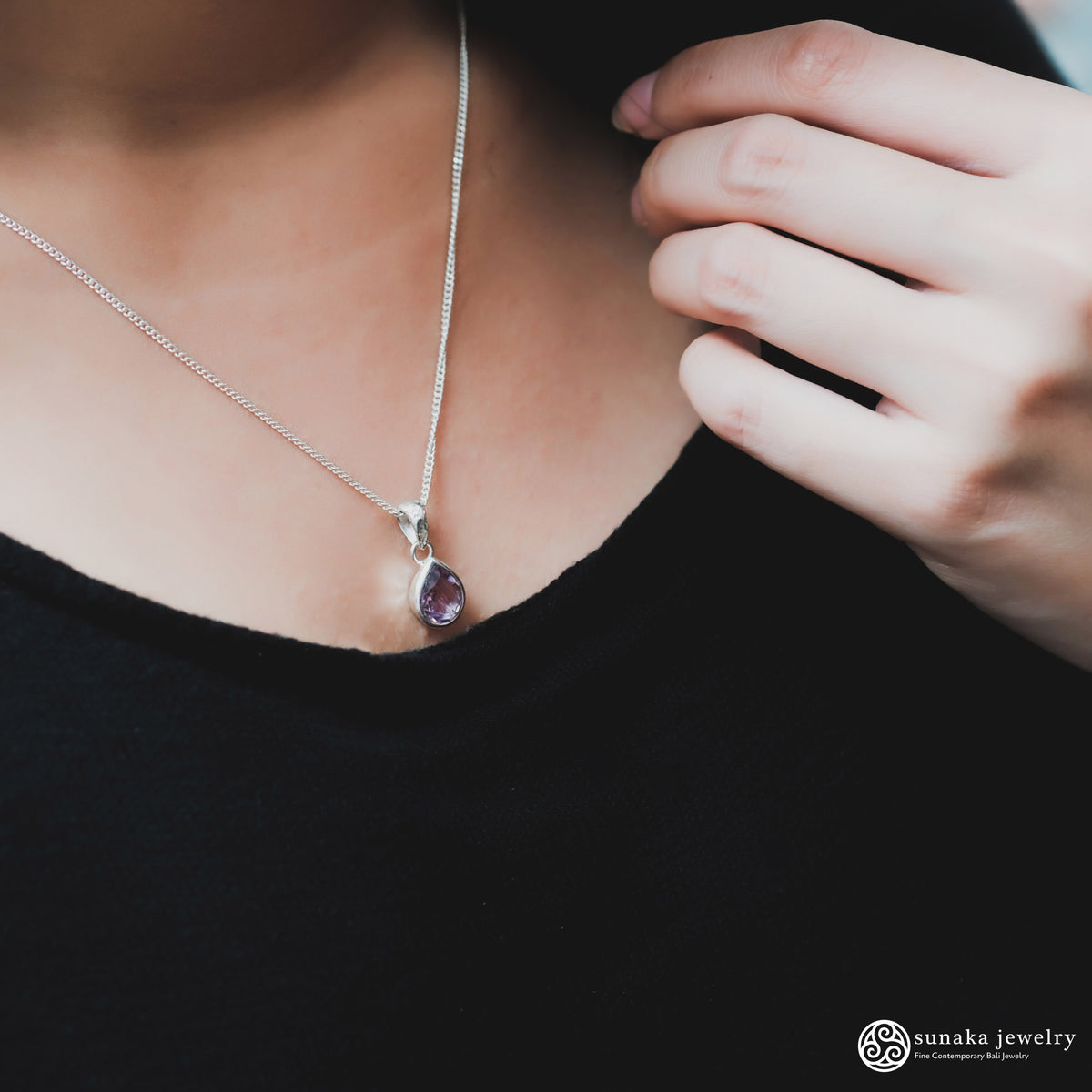 Pendant Perak 925 Koleksi Hammer Permata