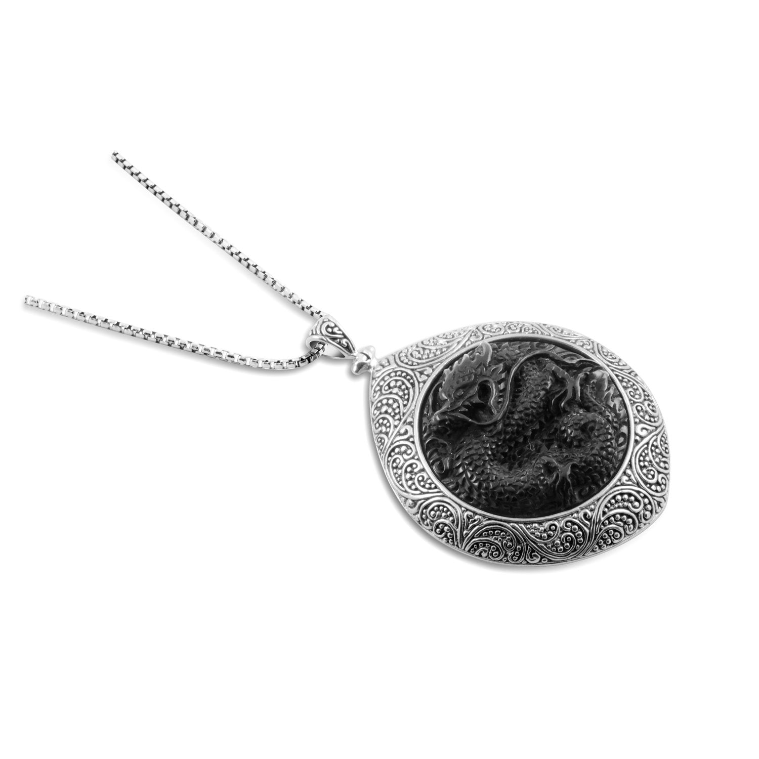 Liontin Koleksi Naga Silver (Tanpa Rantai Kalung)