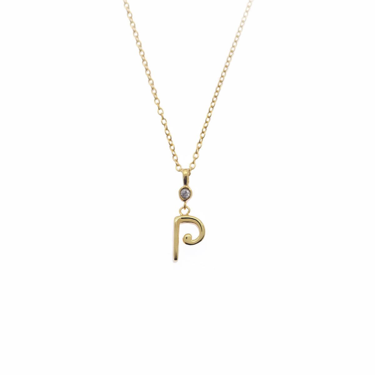 Pendant Alphabet Gold Plated