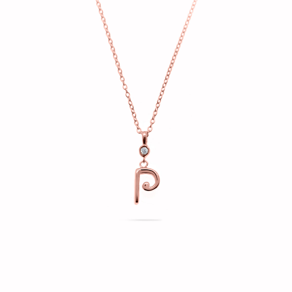 Rose Gold Plated Alphabet Pendant
