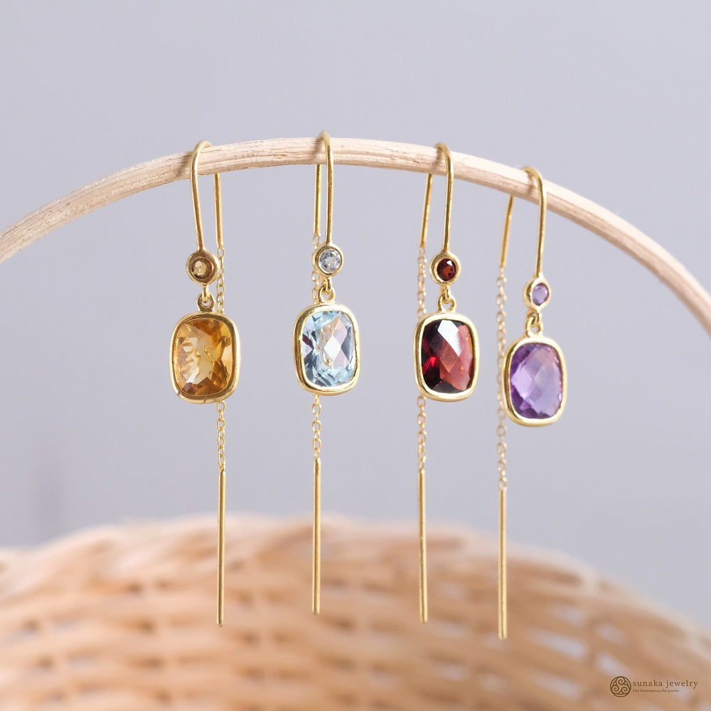 Anting Treader Koleksi Pelangi Perak 925 Gold Plated