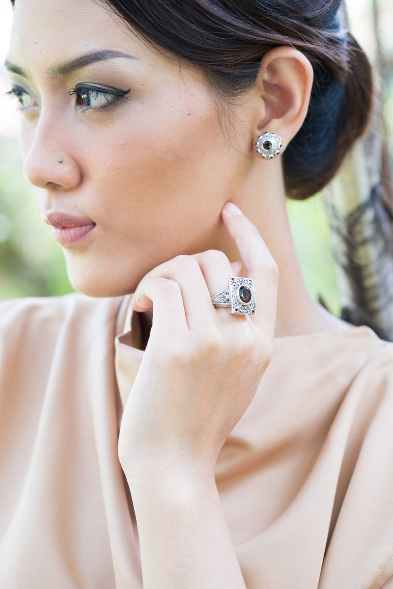 Cincin Cocktail Perak 925 Koleksi Tridatu