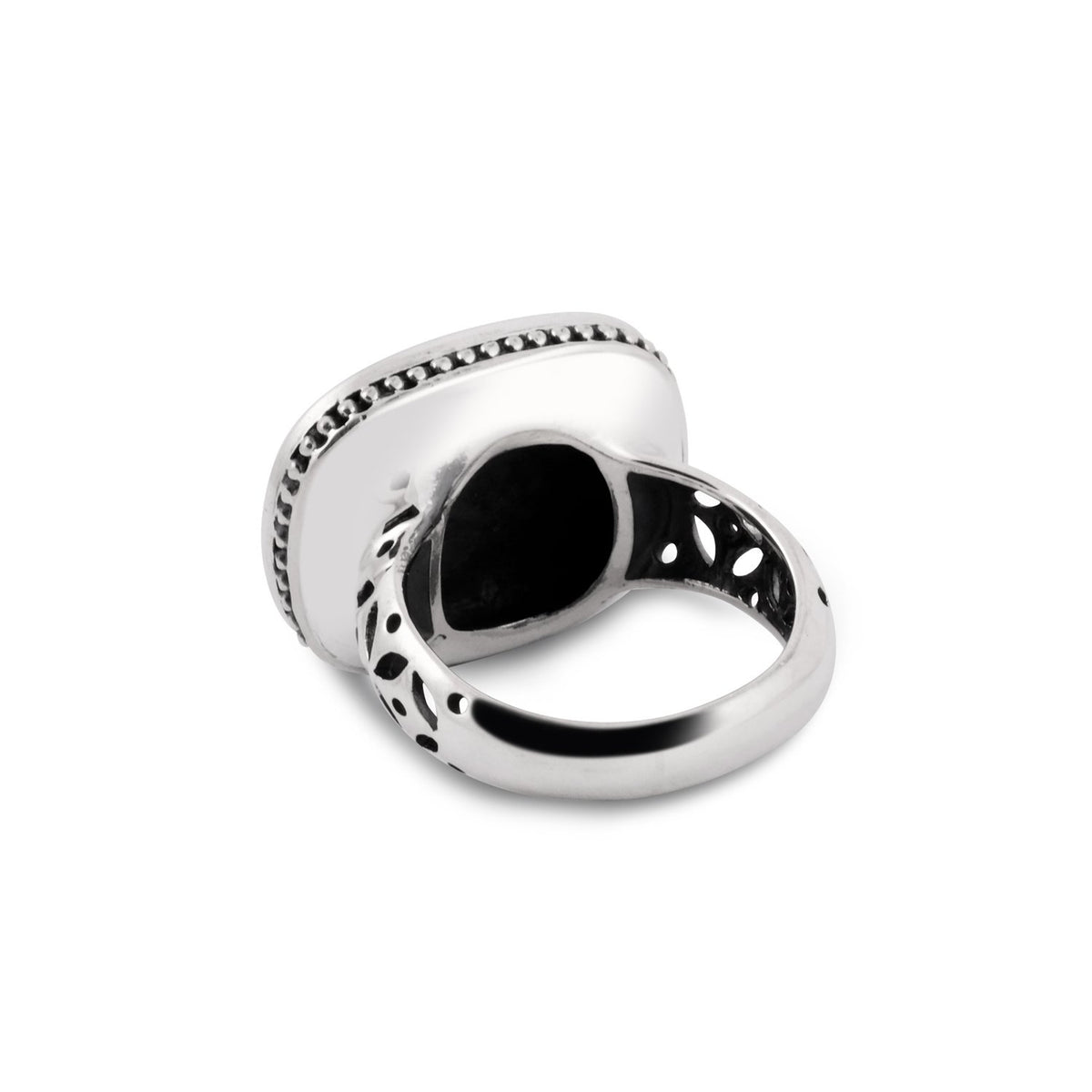 Indonesian Batik Collection Cocktail Ring Sterling Silver 925