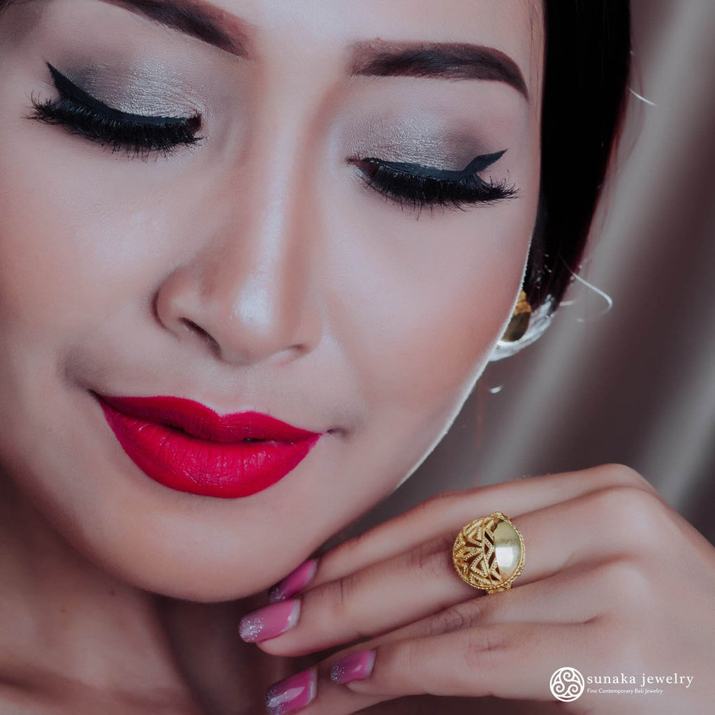 925 Sterling Silver Songket Collection Signet Ring